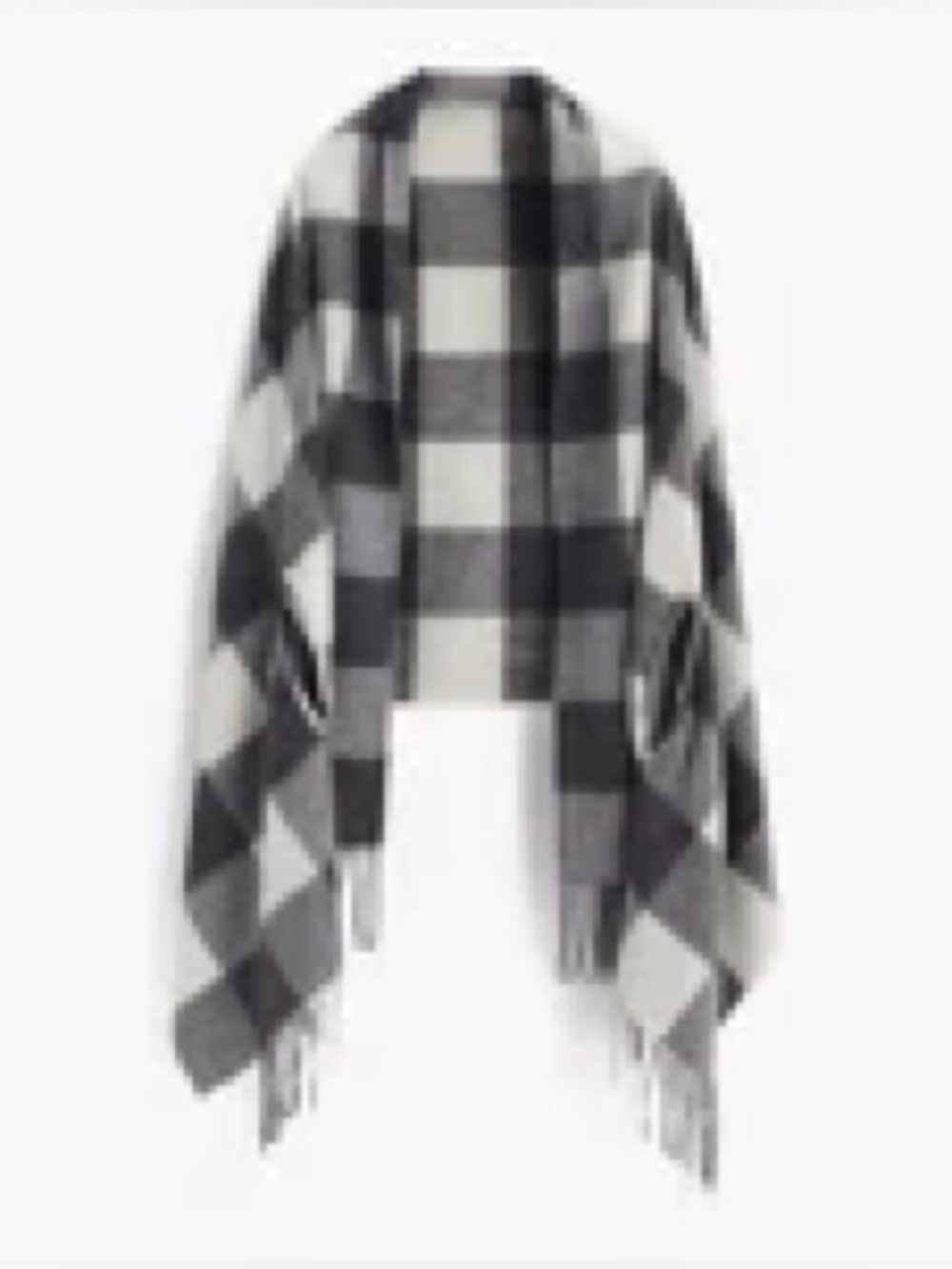 J. Crew CAPE-SCARF IN OVERSIZED PLAID